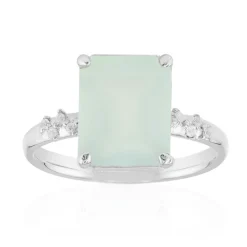 Aqua-Chalzedon-Silberring