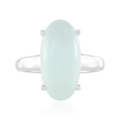 Aqua-Chalzedon-Silberring