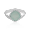 Aqua-Chalzedon-Silberring