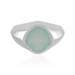 Aqua-Chalzedon-Silberring