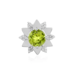 Arizona-Peridot-Silberanhänger