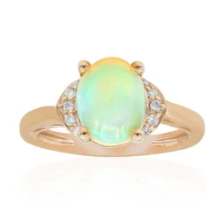 Australischer Opal-Goldring
