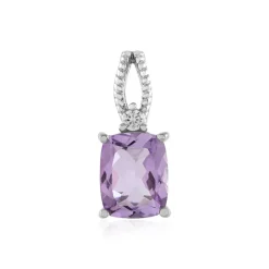 Azur-Quarz-Silberanhänger