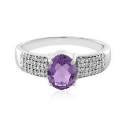 Azur-Quarz-Silberring