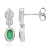 Bahia-Smaragd-Silberohrringe