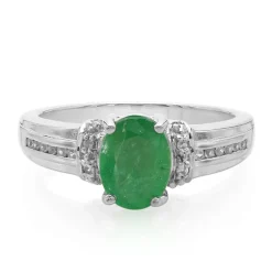 Bahia-Smaragd-Silberring