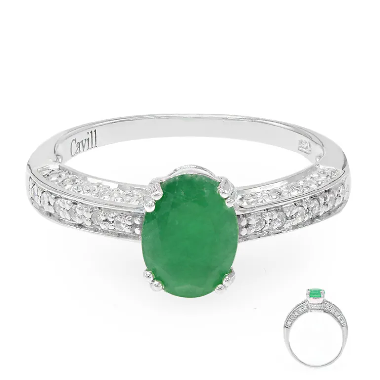 Bahia-Smaragd-Silberring