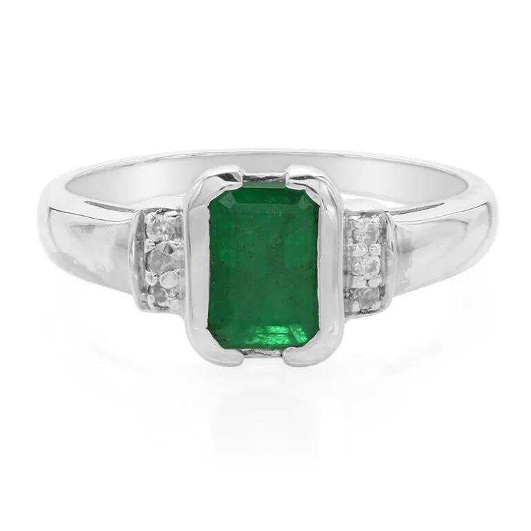 Bahia-Smaragd-Silberring