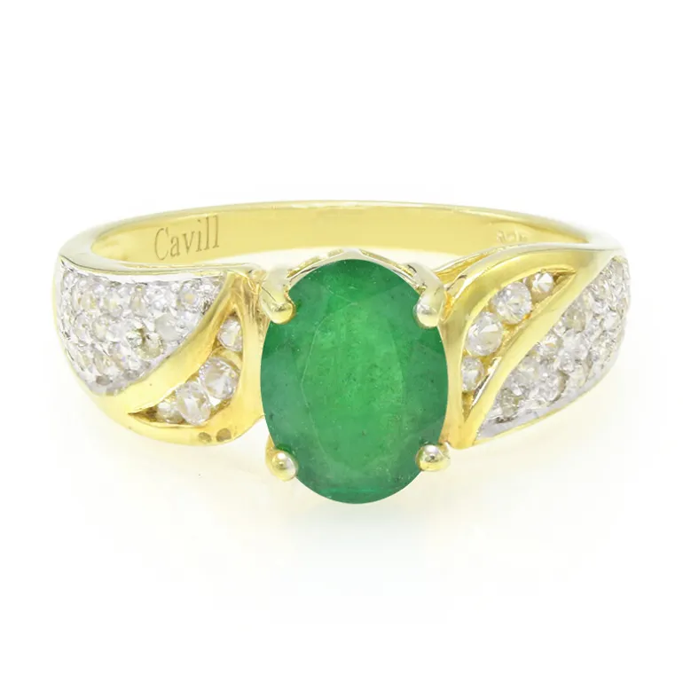 Bahia-Smaragd-Silberring