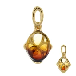 Baltischer Bernstein-Silberanhänger