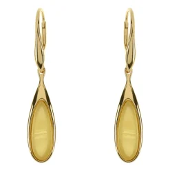 Baltischer Bernstein-Silberohrringe