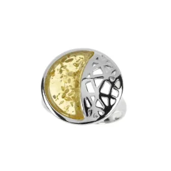 Baltischer Bernstein-Silberring