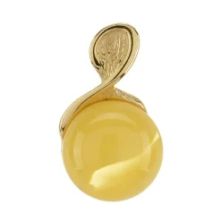 Baltischer Bernstein-Silberanhänger