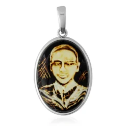 Baltischer Bernstein-Silberanhänger