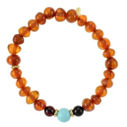 Baltischer Bernstein-Silberarmband