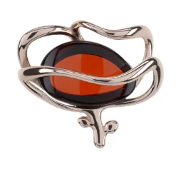 Baltischer Bernstein-Silberanhänger