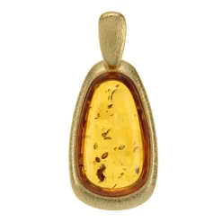Baltischer Cognac-Bernstein-Silberanhänger