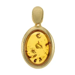 Baltischer Cognac-Bernstein-Silberanhänger