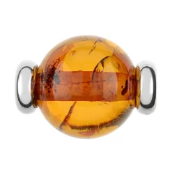 Baltischer Cognac-Bernstein-Silberanhänger