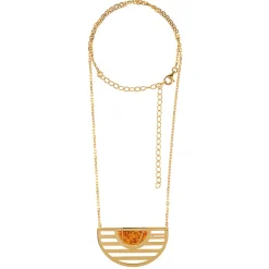 Baltischer Cognac-Bernstein-Silbercollier