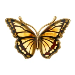 Baltischer Limonen-Bernstein-Silberanhänger