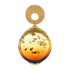 Baltischer Sunrise-Bernstein-Silberanhänger