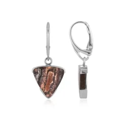 Batik-Jaspis-Silberohrringe (Bali Barong)