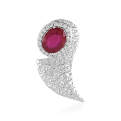 Bemainty-Rubin-Silberanhänger