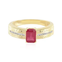 Bemainty-Rubin-Silberring (SAELOCANA)