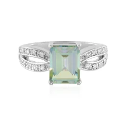 Bergsee-Quarz-Silberring