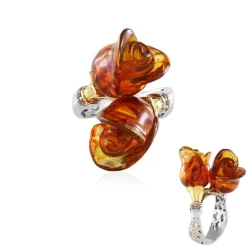 Bernstein-Silberring (Gems en Vogue)