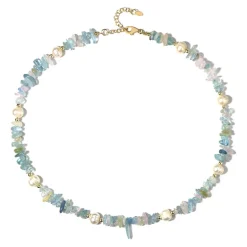 Beryll-Silberhalskette (Riya)