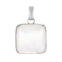 Bihar-Regenbogen-Mondstein-Silberanhänger