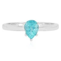 Blauer Apatit-Silberring