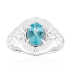 Blauer Apatit-Silberring (Pallanova)