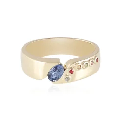 Blauer Ceylon-Saphir-Goldring (Adela Gold)