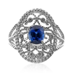 Blauer Ceylon-Saphir-Goldring (CIRARI)