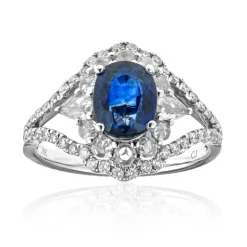 Blauer Ceylon-Saphir-Goldring (CIRARI)