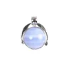 Blauer Chalzedon-Silberanhänger