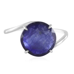 Blauer Madagaskar-Saphir-Platinring