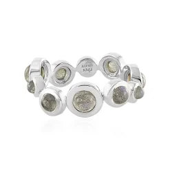 Blauer Maniry-Labradorit-Silberring (KM by Juwelo)