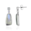 Blauer Maniry-Labradorit-Silberohrringe (KM by Juwelo)
