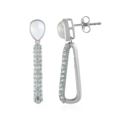 Blauer Mondstein-Silberohrringe (KM by Juwelo)