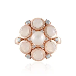 Blauer Mondstein-Silberring (KM by Juwelo)