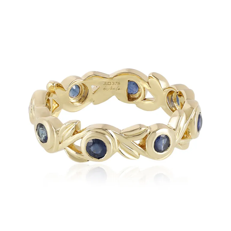 Blauer Saphir-Goldring (de Melo)