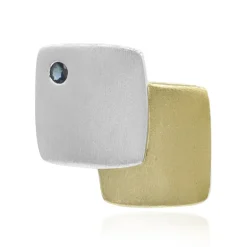 Blauer Saphir-Silberanhänger