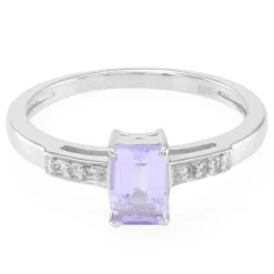 Bolivianischer Amethyst-Silberring