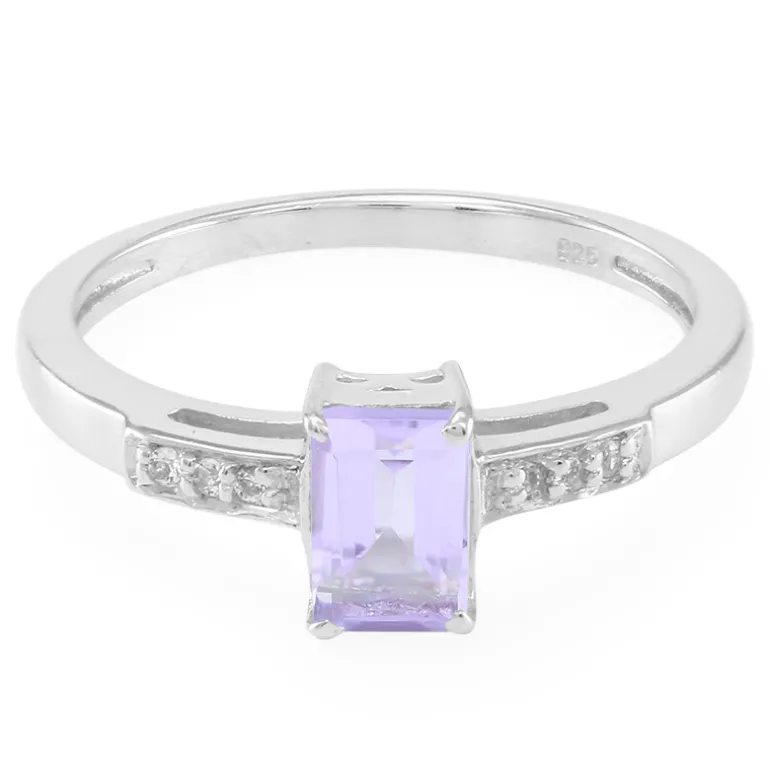 Bolivianischer Amethyst-Silberring