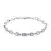 Bolivianischer Amethyst-Silberarmband
