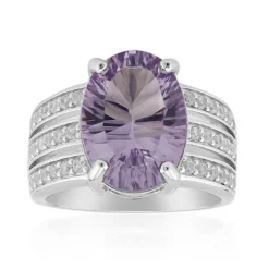 Bolivianischer Amethyst-Silberring